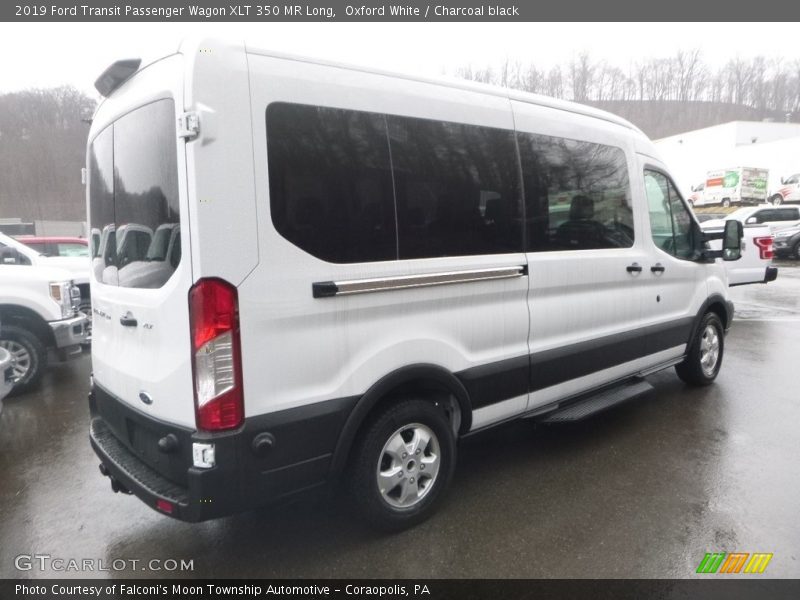 Oxford White / Charcoal black 2019 Ford Transit Passenger Wagon XLT 350 MR Long