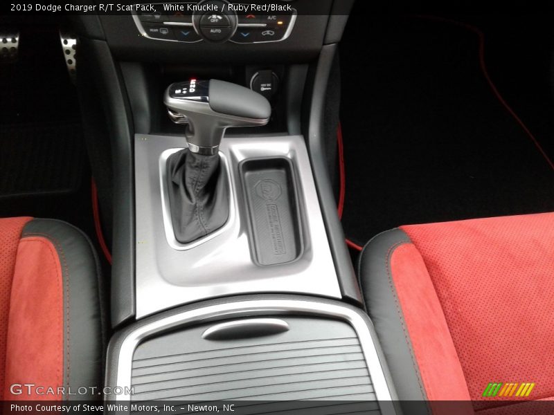 White Knuckle / Ruby Red/Black 2019 Dodge Charger R/T Scat Pack