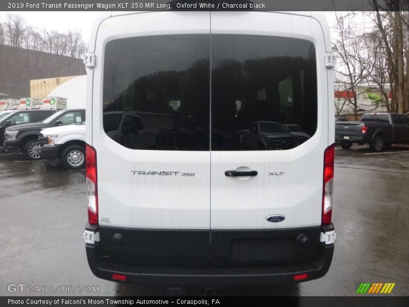 Oxford White / Charcoal black 2019 Ford Transit Passenger Wagon XLT 350 MR Long