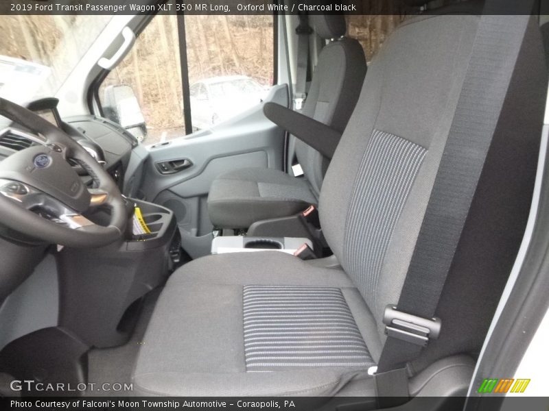 Oxford White / Charcoal black 2019 Ford Transit Passenger Wagon XLT 350 MR Long