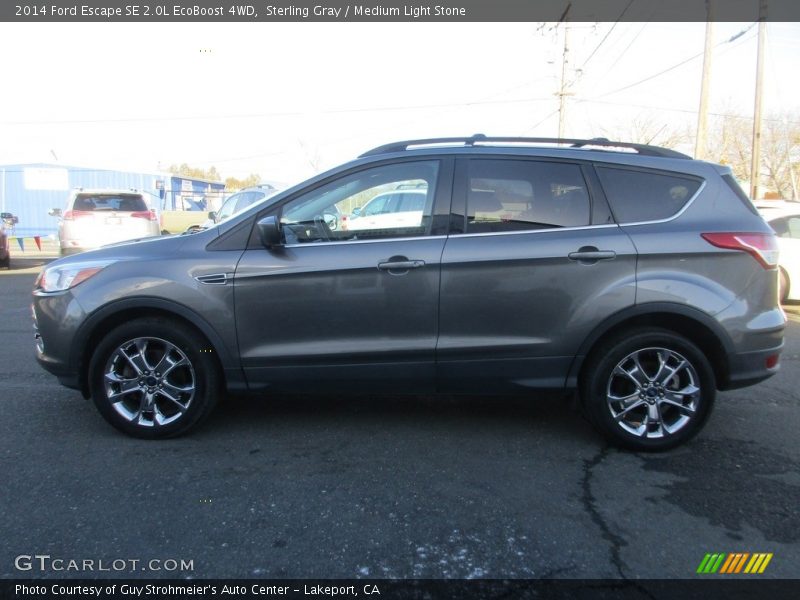 Sterling Gray / Medium Light Stone 2014 Ford Escape SE 2.0L EcoBoost 4WD