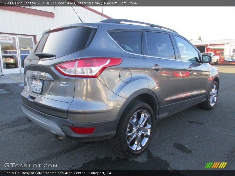 Sterling Gray / Medium Light Stone 2014 Ford Escape SE 2.0L EcoBoost 4WD