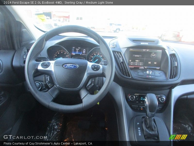 Sterling Gray / Medium Light Stone 2014 Ford Escape SE 2.0L EcoBoost 4WD