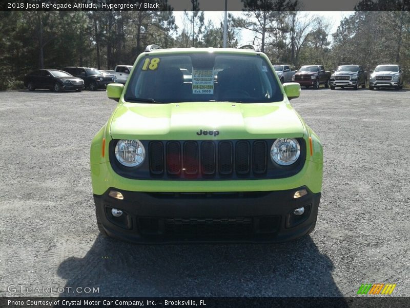 Hypergreen / Black 2018 Jeep Renegade Altitude