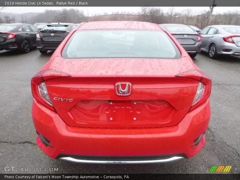 Rallye Red / Black 2019 Honda Civic LX Sedan