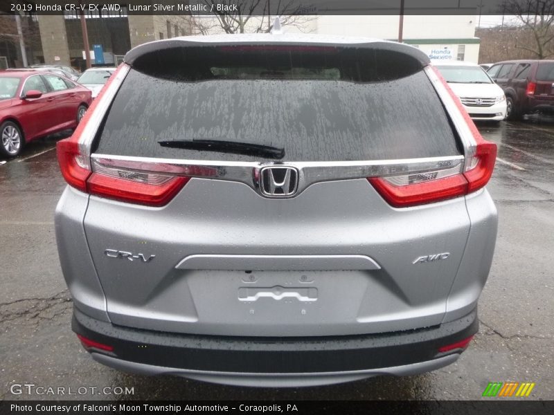 Lunar Silver Metallic / Black 2019 Honda CR-V EX AWD