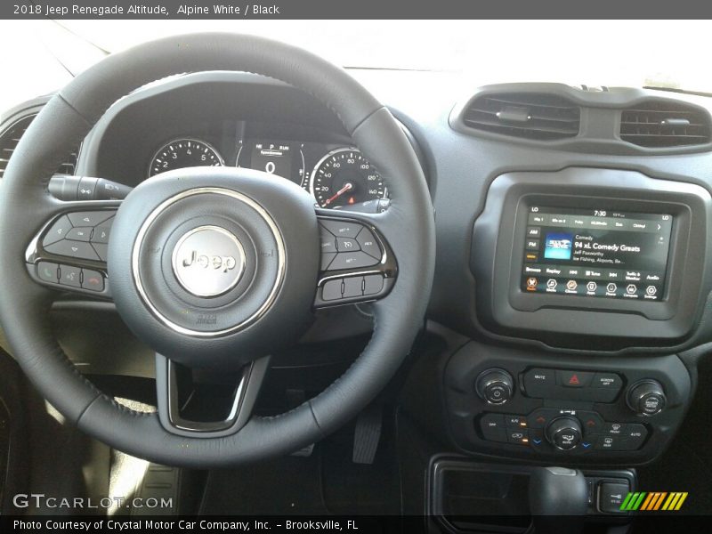 Alpine White / Black 2018 Jeep Renegade Altitude