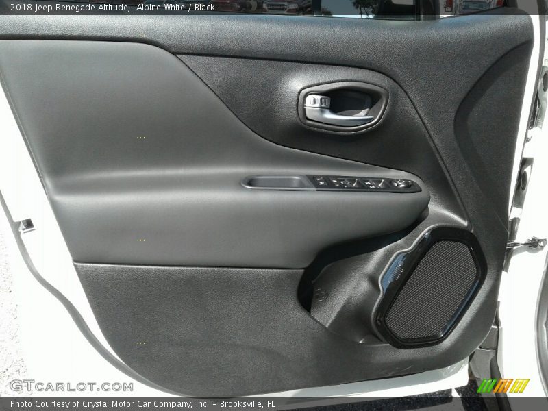 Alpine White / Black 2018 Jeep Renegade Altitude