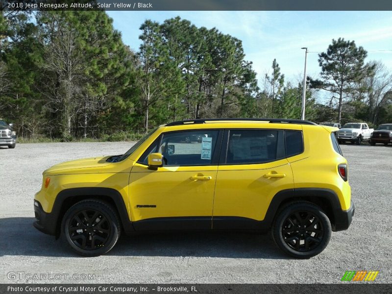 Solar Yellow / Black 2018 Jeep Renegade Altitude