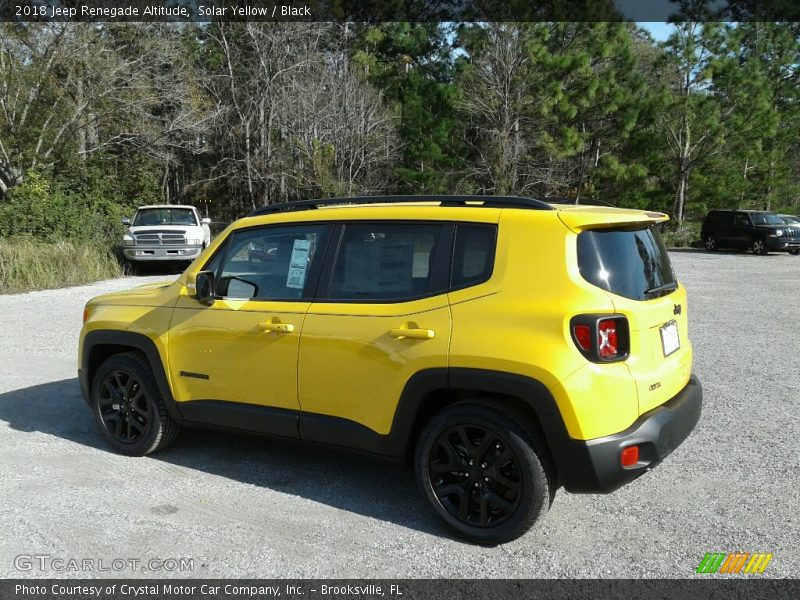 Solar Yellow / Black 2018 Jeep Renegade Altitude