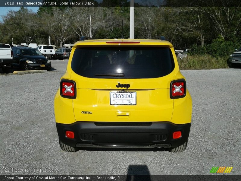 Solar Yellow / Black 2018 Jeep Renegade Altitude