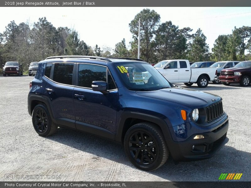 Jetset Blue / Black 2018 Jeep Renegade Altitude