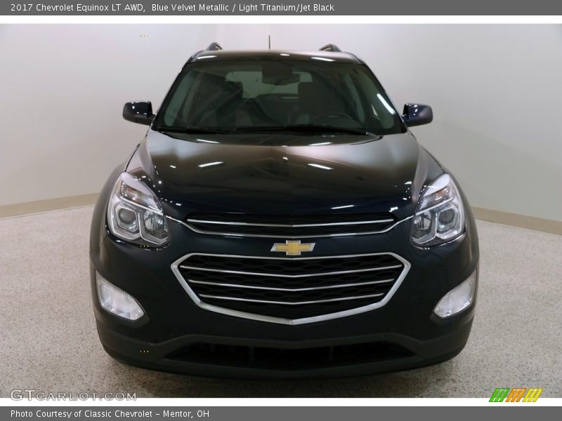 Blue Velvet Metallic / Light Titanium/Jet Black 2017 Chevrolet Equinox LT AWD