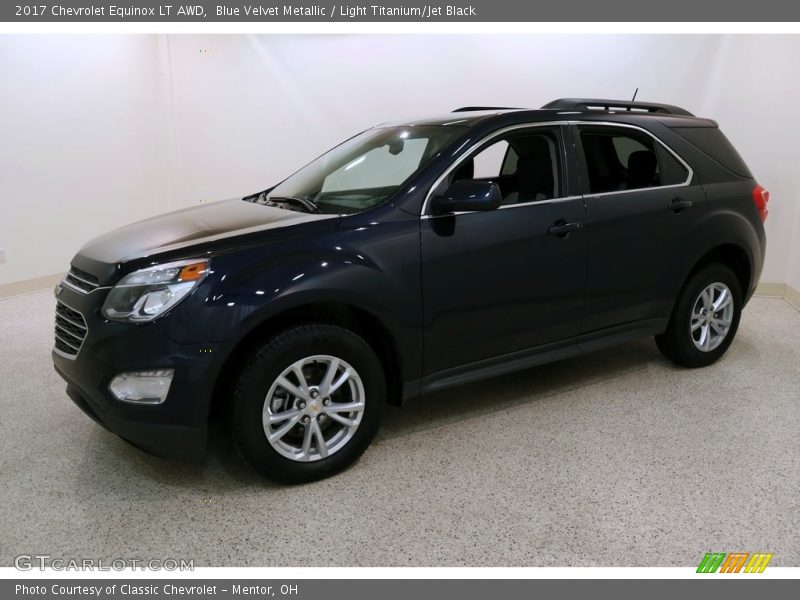 Blue Velvet Metallic / Light Titanium/Jet Black 2017 Chevrolet Equinox LT AWD