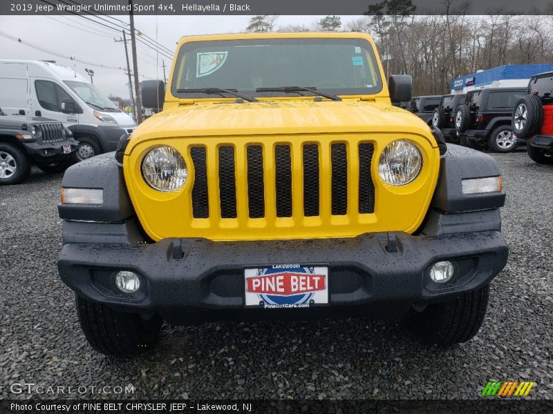 Hellayella / Black 2019 Jeep Wrangler Unlimited Sport 4x4