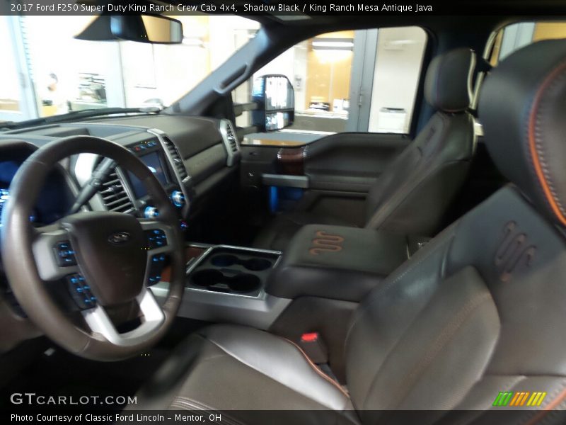 Shadow Black / King Ranch Mesa Antique Java 2017 Ford F250 Super Duty King Ranch Crew Cab 4x4