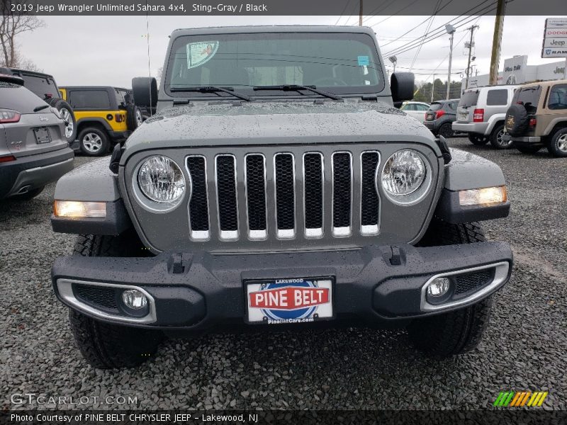 Sting-Gray / Black 2019 Jeep Wrangler Unlimited Sahara 4x4