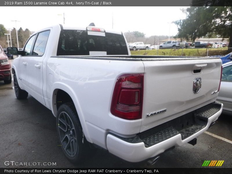 Ivory Tri–Coat / Black 2019 Ram 1500 Laramie Crew Cab 4x4