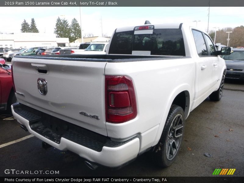 Ivory Tri–Coat / Black 2019 Ram 1500 Laramie Crew Cab 4x4