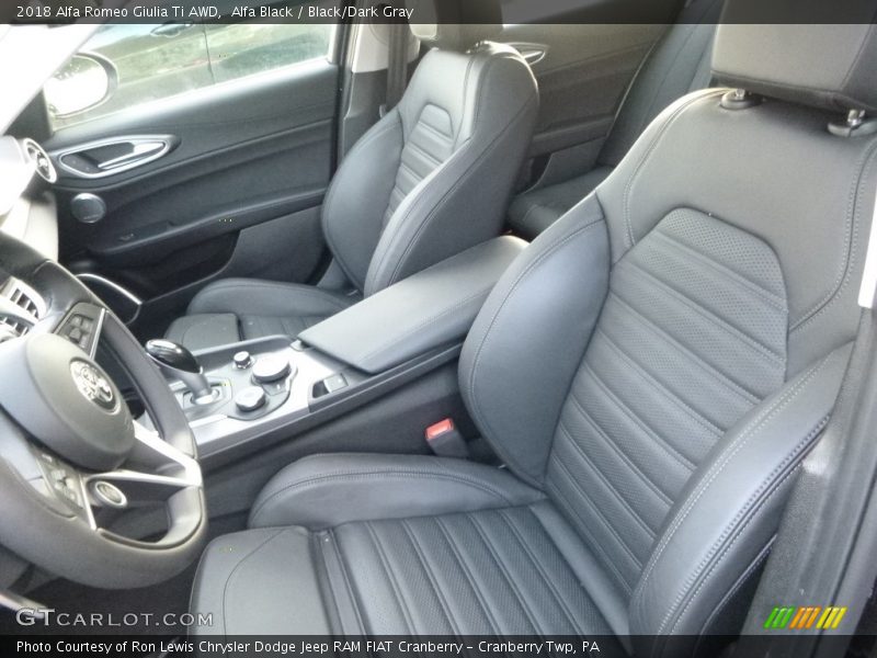 Alfa Black / Black/Dark Gray 2018 Alfa Romeo Giulia Ti AWD