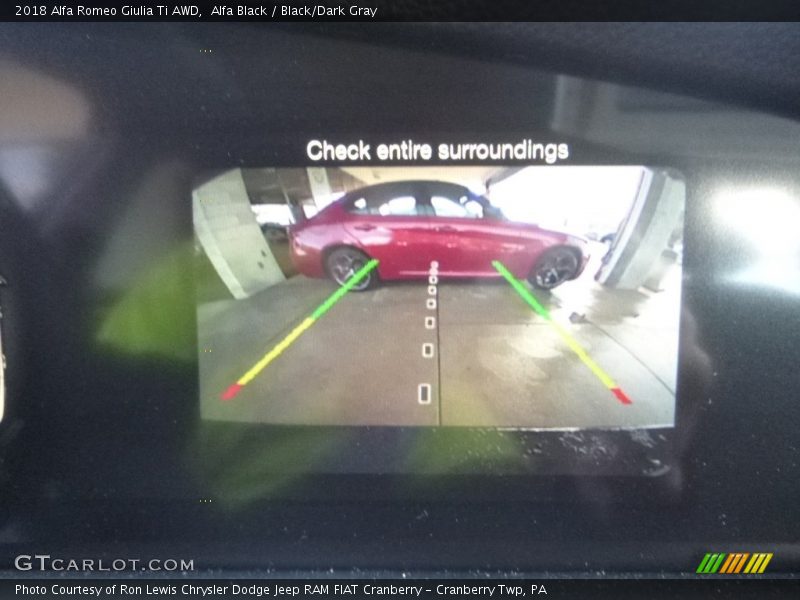 Alfa Black / Black/Dark Gray 2018 Alfa Romeo Giulia Ti AWD
