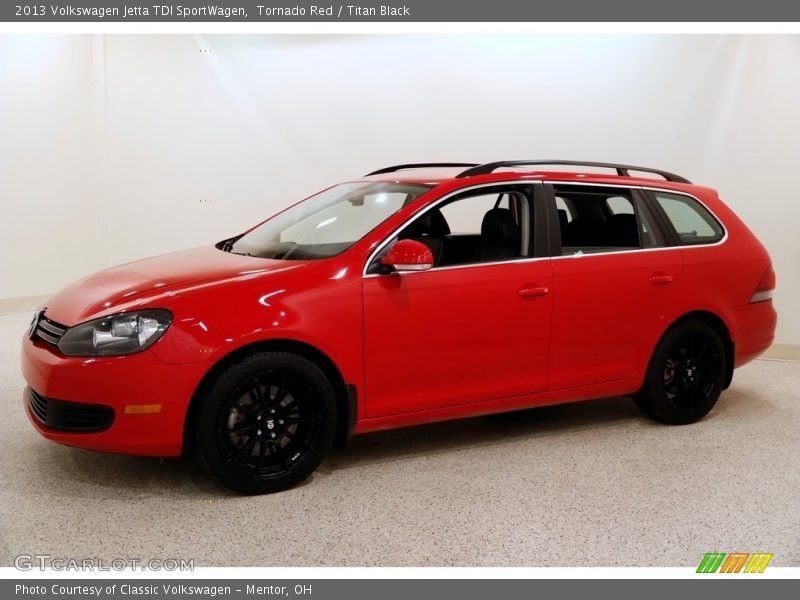 Tornado Red / Titan Black 2013 Volkswagen Jetta TDI SportWagen