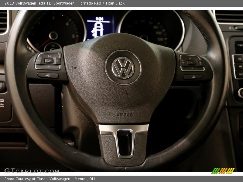 Tornado Red / Titan Black 2013 Volkswagen Jetta TDI SportWagen