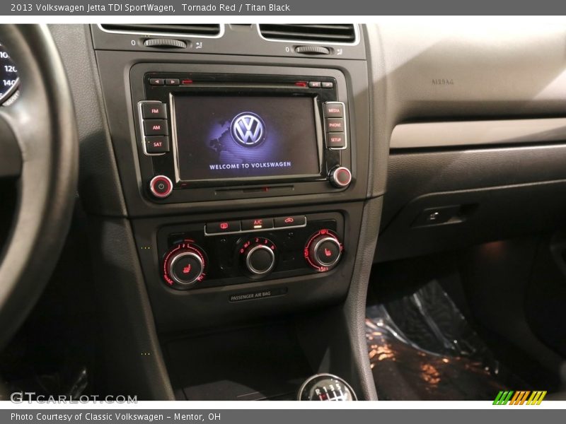 Tornado Red / Titan Black 2013 Volkswagen Jetta TDI SportWagen