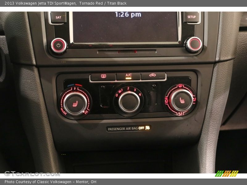Tornado Red / Titan Black 2013 Volkswagen Jetta TDI SportWagen