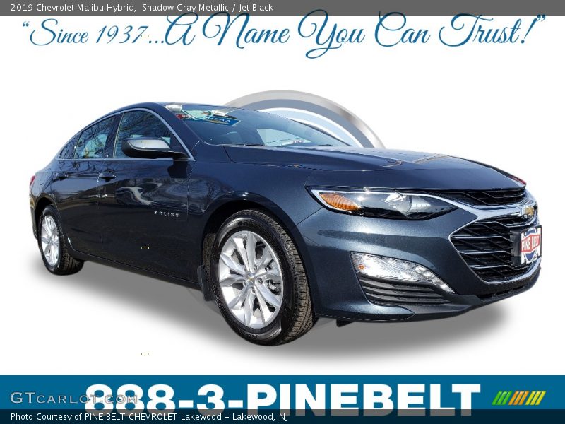 Shadow Gray Metallic / Jet Black 2019 Chevrolet Malibu Hybrid