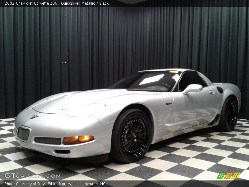 Quicksilver Metallic / Black 2002 Chevrolet Corvette Z06