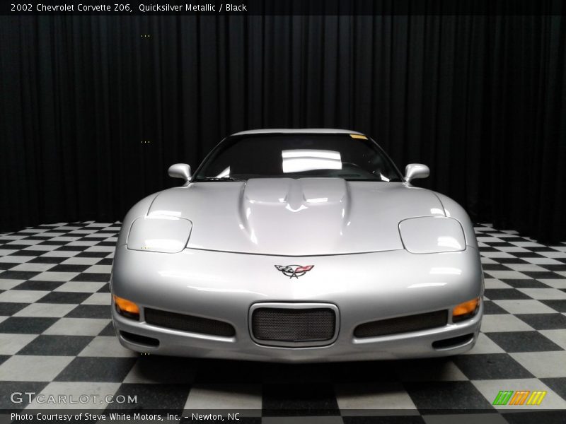 Quicksilver Metallic / Black 2002 Chevrolet Corvette Z06