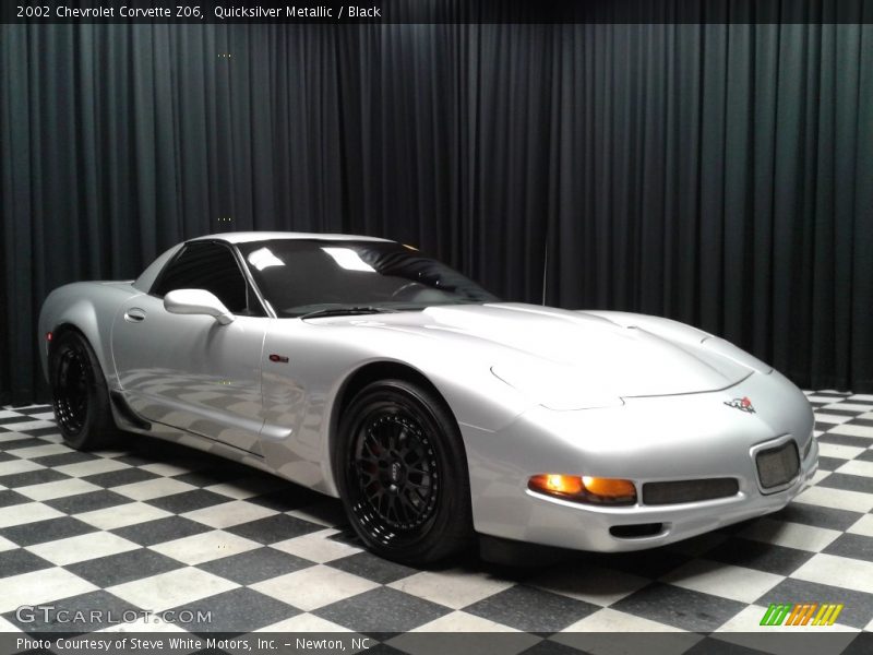 Quicksilver Metallic / Black 2002 Chevrolet Corvette Z06