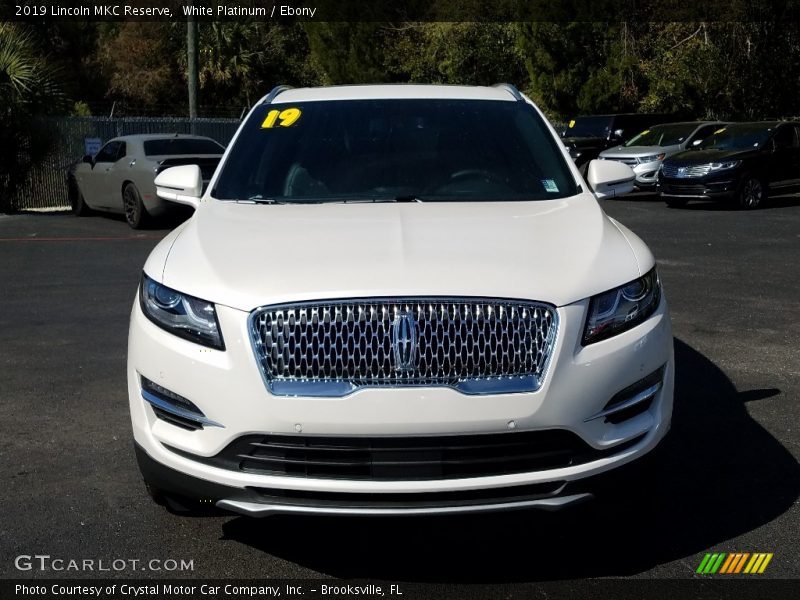 White Platinum / Ebony 2019 Lincoln MKC Reserve