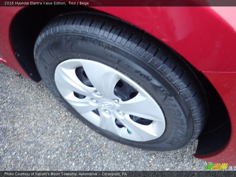 Red / Beige 2016 Hyundai Elantra Value Edition