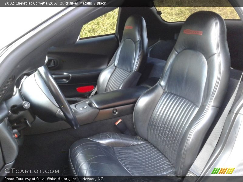 Quicksilver Metallic / Black 2002 Chevrolet Corvette Z06