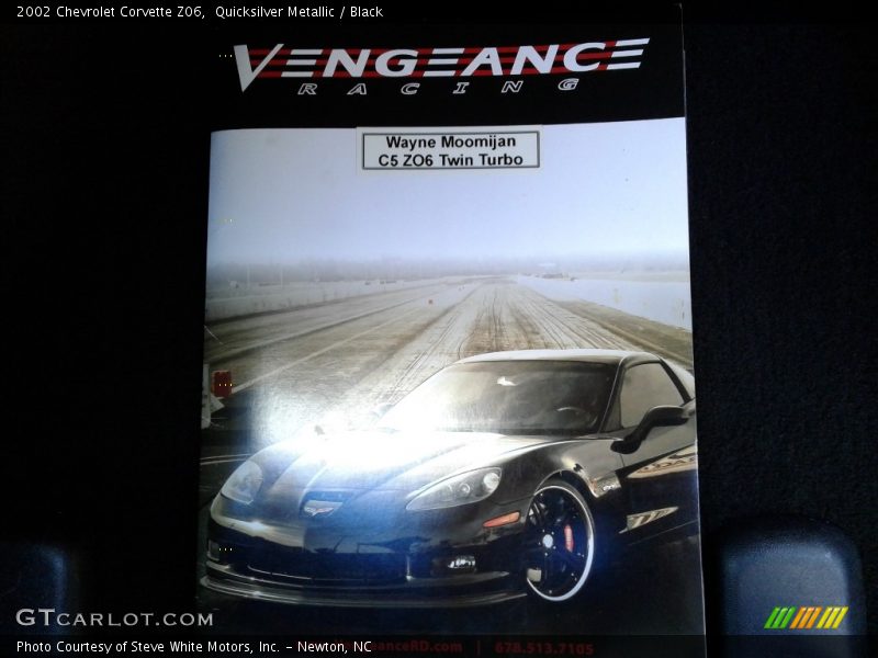 Quicksilver Metallic / Black 2002 Chevrolet Corvette Z06