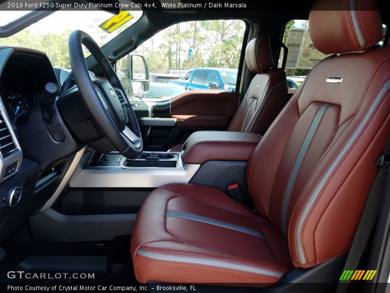  2019 F250 Super Duty Platinum Crew Cab 4x4 Dark Marsala Interior