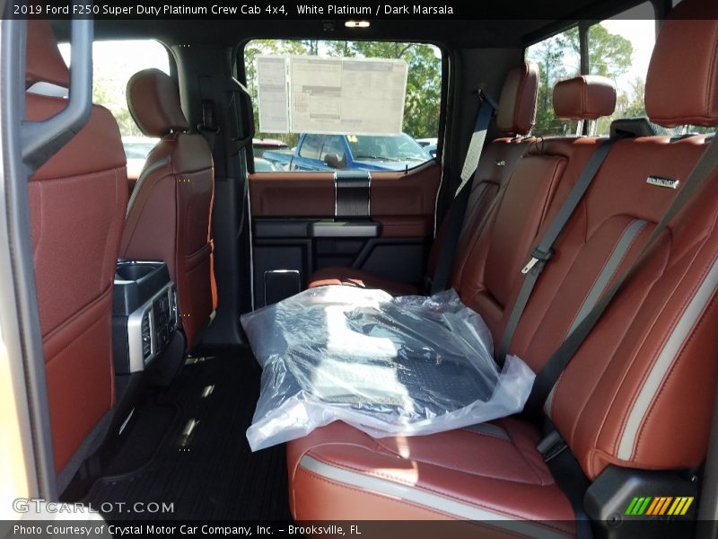 Rear Seat of 2019 F250 Super Duty Platinum Crew Cab 4x4