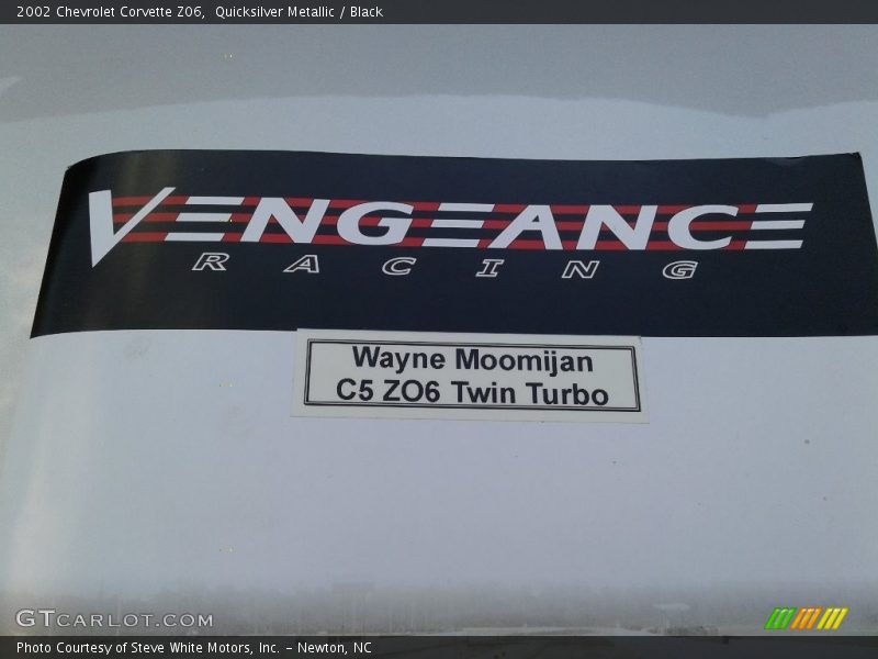 Quicksilver Metallic / Black 2002 Chevrolet Corvette Z06