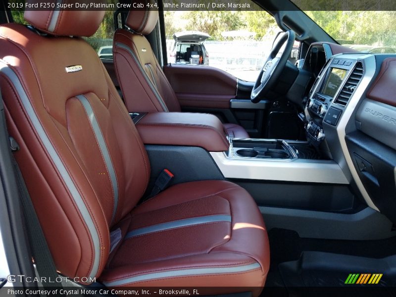 Front Seat of 2019 F250 Super Duty Platinum Crew Cab 4x4