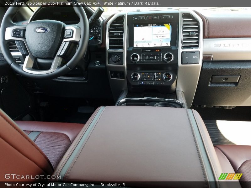 White Platinum / Dark Marsala 2019 Ford F250 Super Duty Platinum Crew Cab 4x4