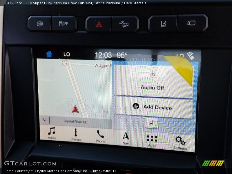 White Platinum / Dark Marsala 2019 Ford F250 Super Duty Platinum Crew Cab 4x4