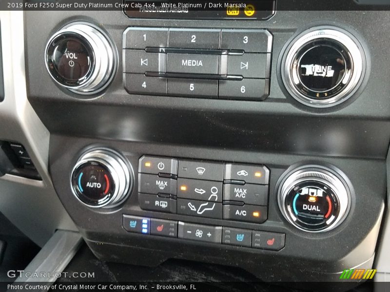 White Platinum / Dark Marsala 2019 Ford F250 Super Duty Platinum Crew Cab 4x4