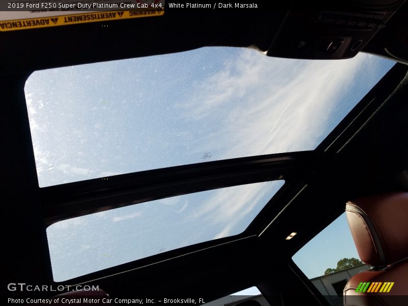 White Platinum / Dark Marsala 2019 Ford F250 Super Duty Platinum Crew Cab 4x4
