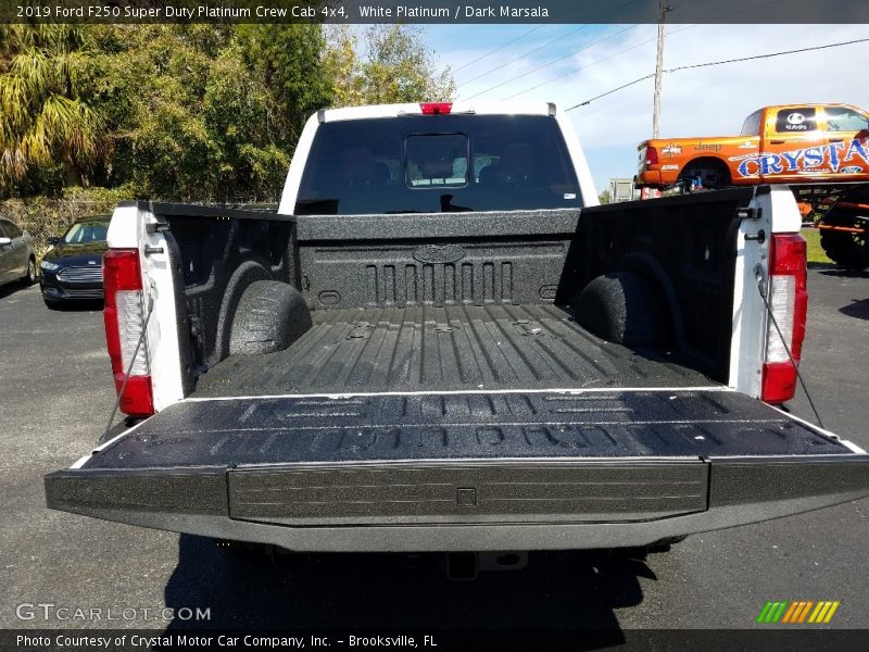 White Platinum / Dark Marsala 2019 Ford F250 Super Duty Platinum Crew Cab 4x4