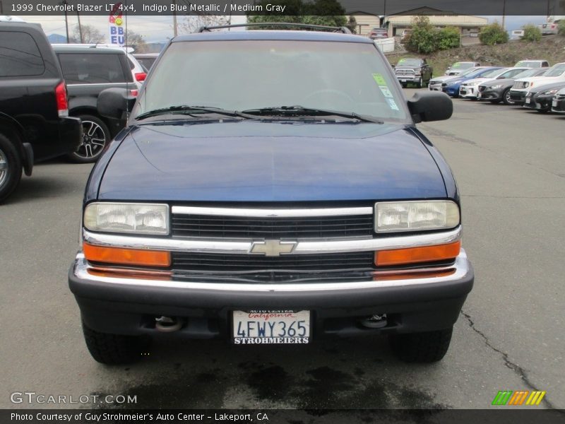 Indigo Blue Metallic / Medium Gray 1999 Chevrolet Blazer LT 4x4