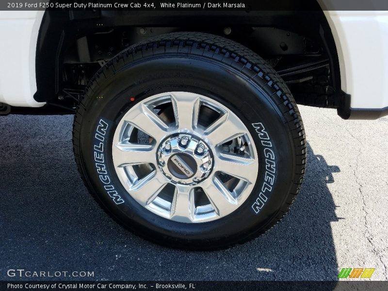 White Platinum / Dark Marsala 2019 Ford F250 Super Duty Platinum Crew Cab 4x4