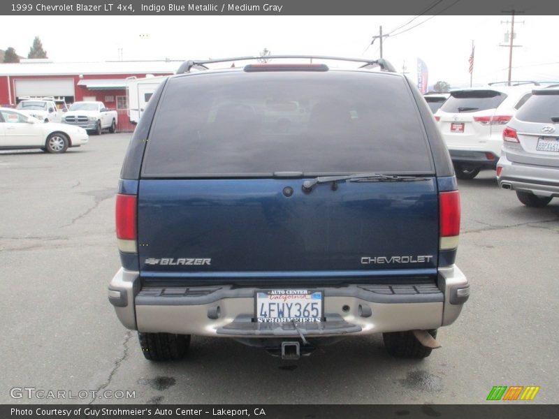 Indigo Blue Metallic / Medium Gray 1999 Chevrolet Blazer LT 4x4
