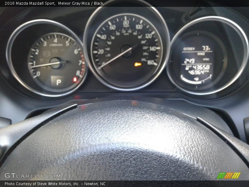 Meteor Gray Mica / Black 2016 Mazda Mazda6 Sport